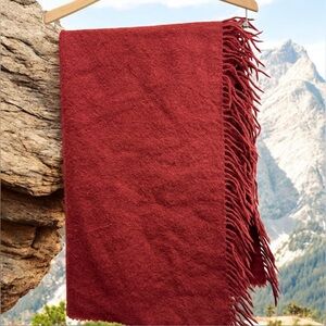 Alicia Adams Alpaca Rich Red Throw 51x71